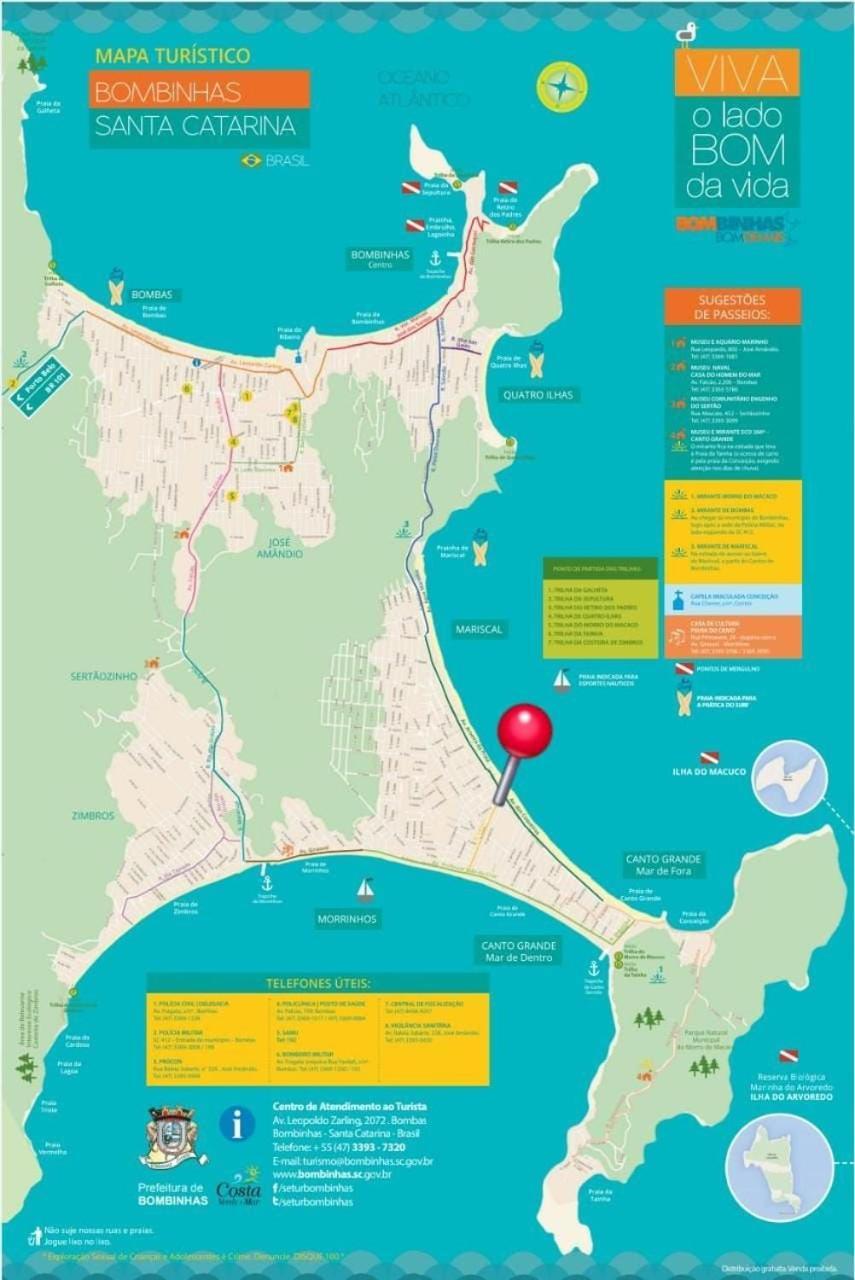 Apto Praia De Mariscal E Canto Grande Bombinhas Sc - Canela Flats 02公寓 外观 照片